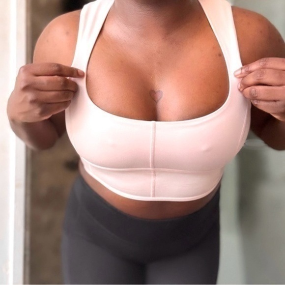 Le Ore - Andria Mesh-trimmed Recycled Stretch Sports Bra - Pink - Picture 6 of 15